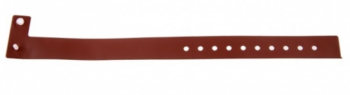 1474027 - Bracelet plastique vinyle Marron Type L - mat  - Vue 2