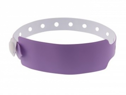 1474047 - Bracelet plastique vinyle Violet extra-large - mat  - Vue 2
