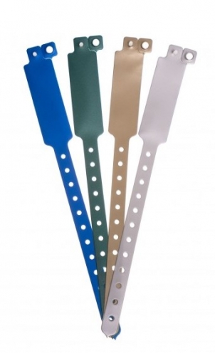 1474051 - Bracelet plastique vinyle  Or extra-large - aspect métallisé