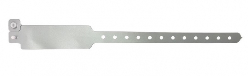 1474052 - Bracelet plastique vinyle Argent extra-large - aspect métallisé  - Vue 2