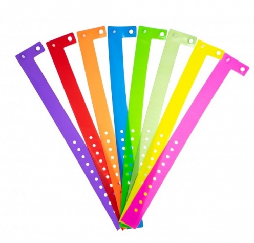 1474090 - Bracelet plastique vinyle Rose Type L - brillant  - Vue 3