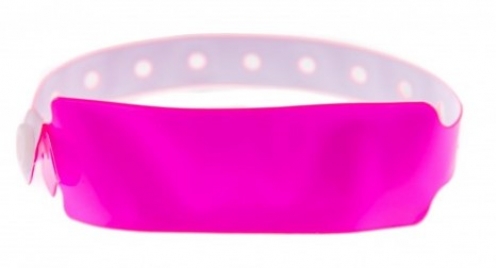 1474095 - Bracelet Vinyle Rose extra-large - brillant