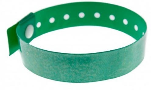 1474105 - Bracelet holographique Vert - type L avec bulles