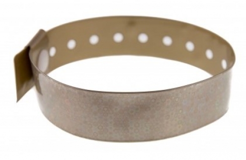 1474110 - Bracelet holographique Or - type L avec bulles