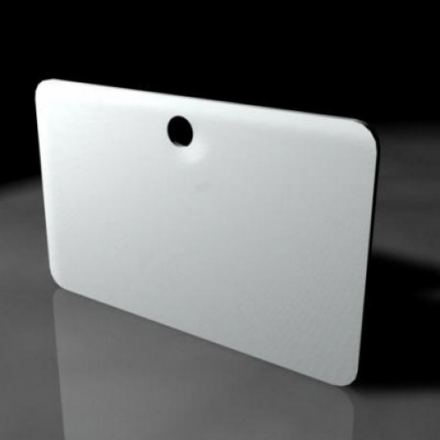 800016-107-100PRH - Carte PVC Blanche 0.50mm perforés