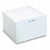 PVC1-LS - Carte PVC Blanche 0.76mm avec perforation oblongue horizontale