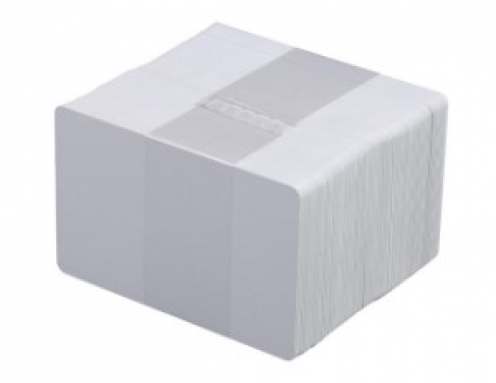 C4002-100 - Carte PVC Blanche Evolis High Trust 0.50mm - Lot de 100