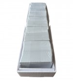 Cartes laminées CR80 en PVC blanc - 00007995