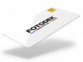 FOTODEK - HP6-76-GD-A - Cartes PVC blanches avec Holopatch OR - Lot de 100