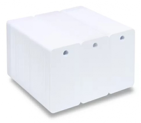  PVC1-T3 - Cartes PVC prédécoupées en 3 tags - 100 cartes/300 tags