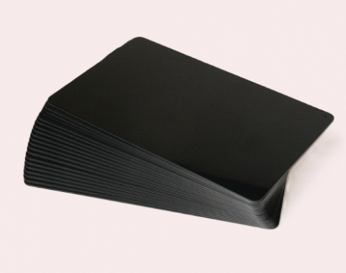 C8001-100 - Carte PVC Noire  Mate 0.76mm  