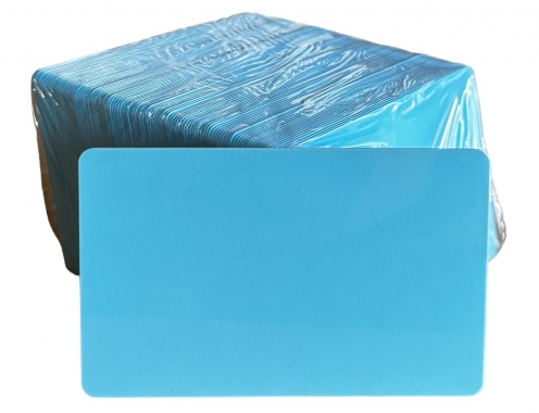 Carte PVC Bleu clair 0.76mm