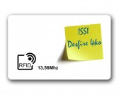 Carte PVC 0.76mm RFID DesFire ISSI 4ko 13,56Mhz
