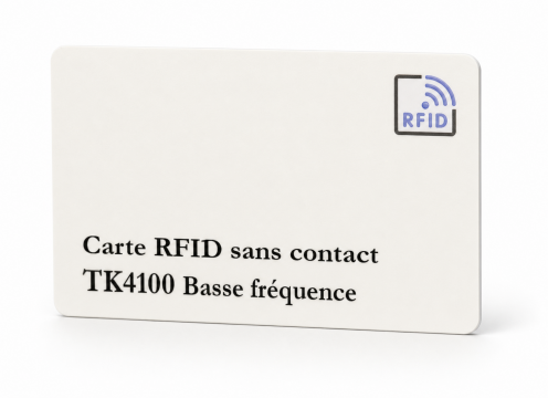 Carte PVC 0.76mm RFID TK4100 basse fréquence 125khz