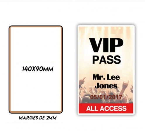 Impression carte grand format PVC Couleur Recto Verso Express Lot de 500