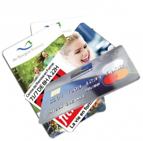 Impression Offset carte PVC Couleur Recto Verso - Lot de 250