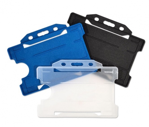 1455764 - Porte-badge Translucide en plastique biodégradable pour 1 carte (lot de 100)