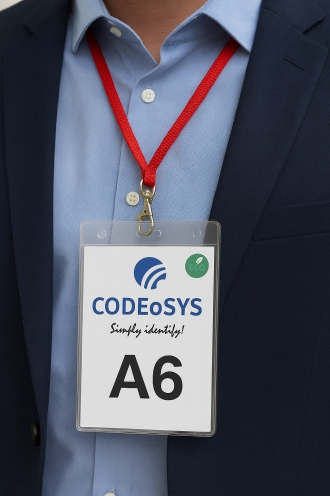 Porte-badge A6 transparent souple - PVC recyclé (lot de 100)