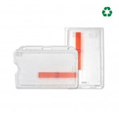 Porte-badge extraction facile pour une carte (lot de 100) - Horizontale