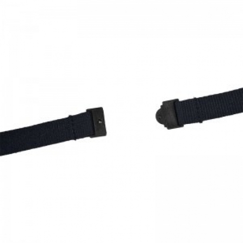 Cordon tour de cou sécurisé écologique 15 mm avec attache en métal sans nickel – Noir - Vue 3