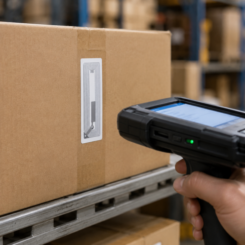 Étiquette RFID UHF NXP UCODE 8 avec antenne 50 x 30 mm - Vue 3