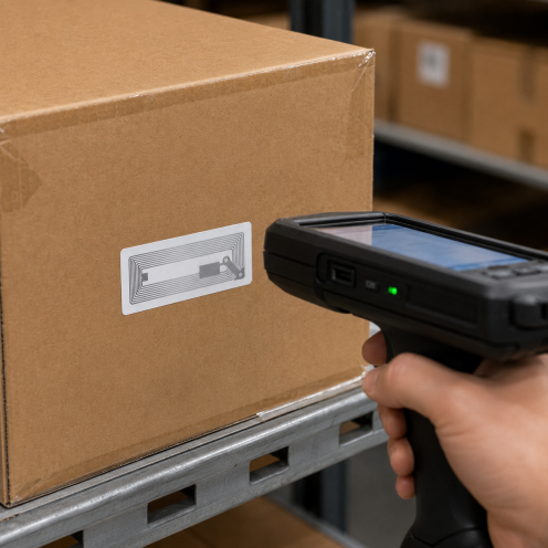 Étiquette RFID UHF NXP UCODE 9 avec antenne 72 x 30 mm - Vue 3