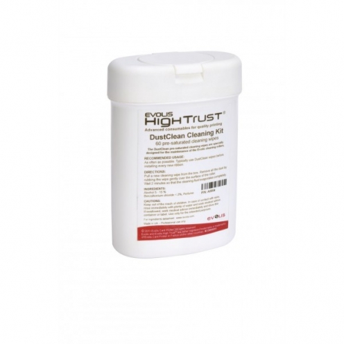 Kit de nettoyage Evolis A5004 - DustClean (lingettes)