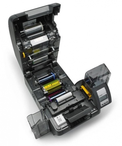 Z91-A00C0000EM00 - Imprimante Zebra ZXP Series 9, 1 face, 12 pts/mm (300 dpi), USB, Ethernet, puce, RFID - Vue 3