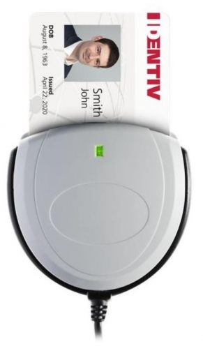 775-3310-02 - Lecteur de Carte à Puce à Contact Identiv SCR3310 v2  USB - Vue 2