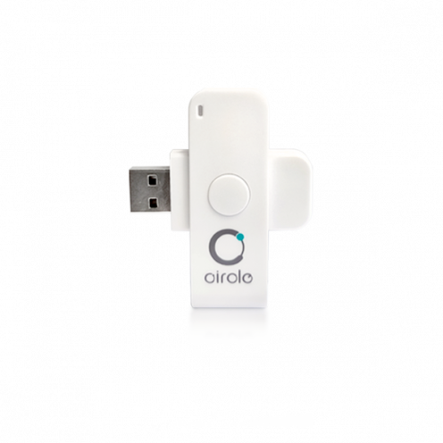 Lecteur de carte à puce USB pivotant AB Circle CIR115C