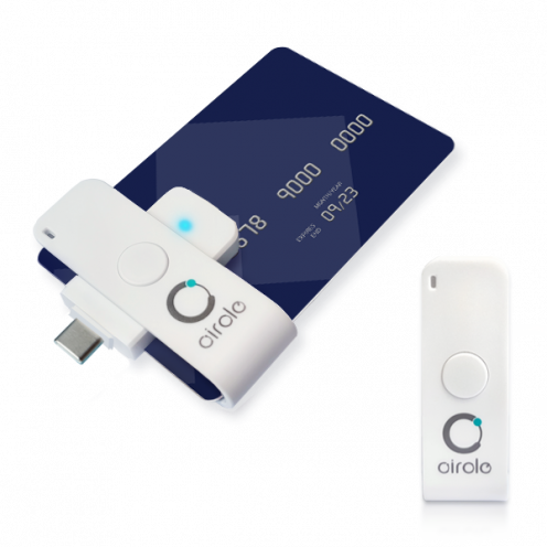 Lecteur de carte à puce USB pivotant AB Circle CIR115C - Vue 2