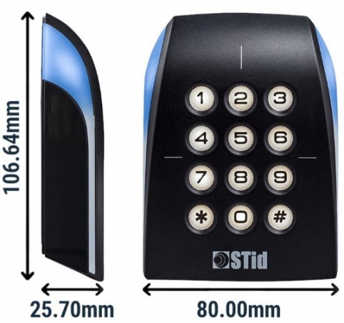 CR-STID-ARC-B-BT - Lecteur RFID à Clavier MIFARE® DESFire® EV2 & EV3 - Bluetooth® - Vue 2