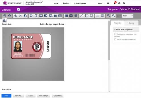 Logiciel Instant ID License Professional - Vue 2