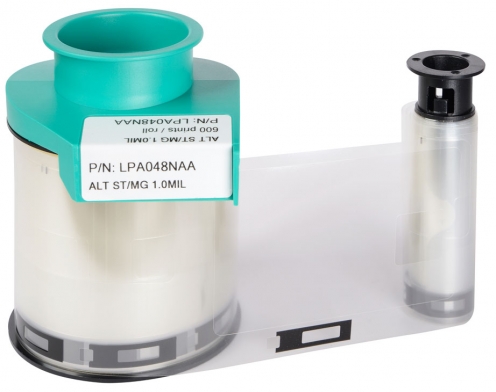 LPA048NAA Film de lamination Clear patch 1.0 mil Alterné Smart Cut et Mag Cut Evolis