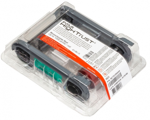 RCT213NAAA - Ruban Evolis Rouge Monochrome - 1000 impressions - Vue 2