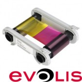 R5H004NAA  - Ruban Couleur YMCKO demi-panneau Evolis