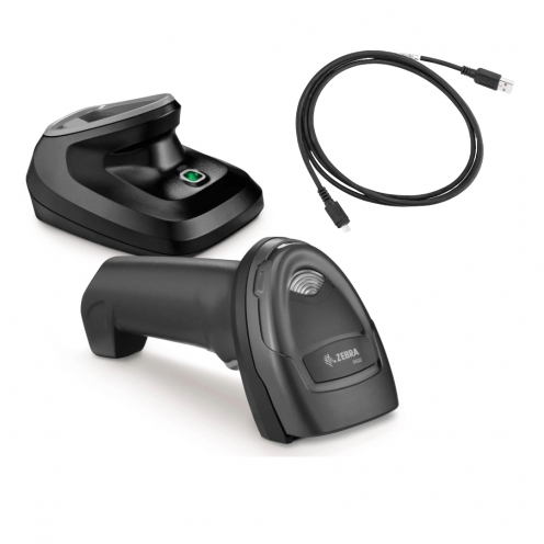 Scanner Code-Barres Zebra DS2278, 2D Sans Fil - Kit Complet - Noir - Vue 2